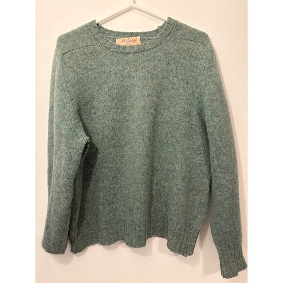 Vintage McGeorge of Scotland Woolen Sweater Crewneck Green Women’s 107 cm‎ XL - Picture 1 of 11